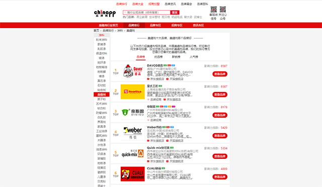 美缝剂十大品牌 美缝剂十大品牌