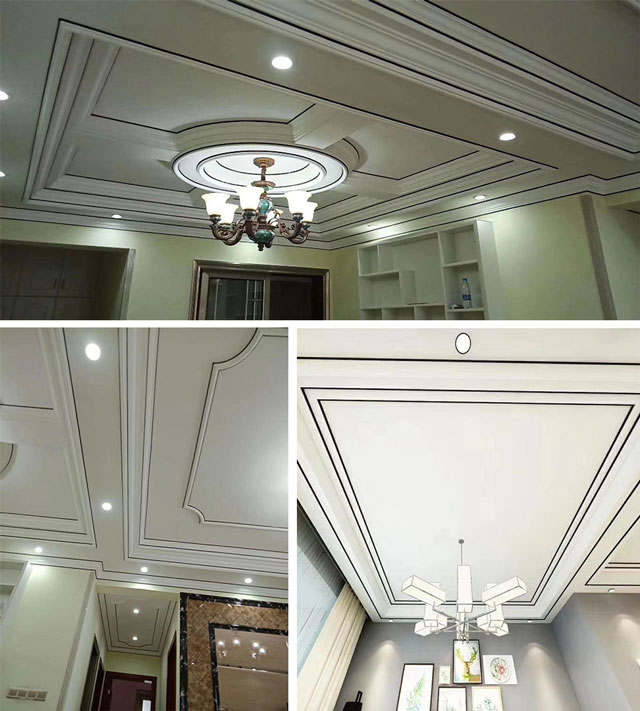 石膏线、吊顶配美边线,好看不止一点点 石膏线、吊顶配美边线,好看不止一点点